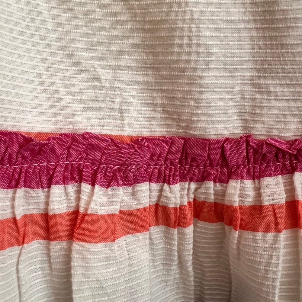 Gap Womens XL Rainbow Stripe Maxi Dress Smocked Back Pockets Summer NWT - Picture 5 of 16